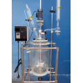 S212-100L high quality jacketed glass reactor/glass chemical reactor